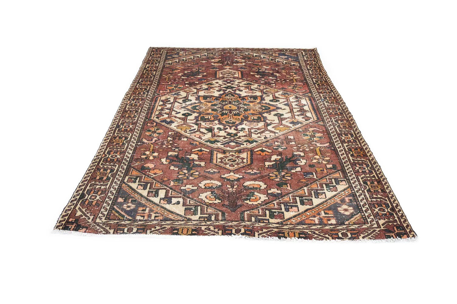 6'3x9'5 Hand Knotted Floral Traditional Wool Oriental Rug - Image 11