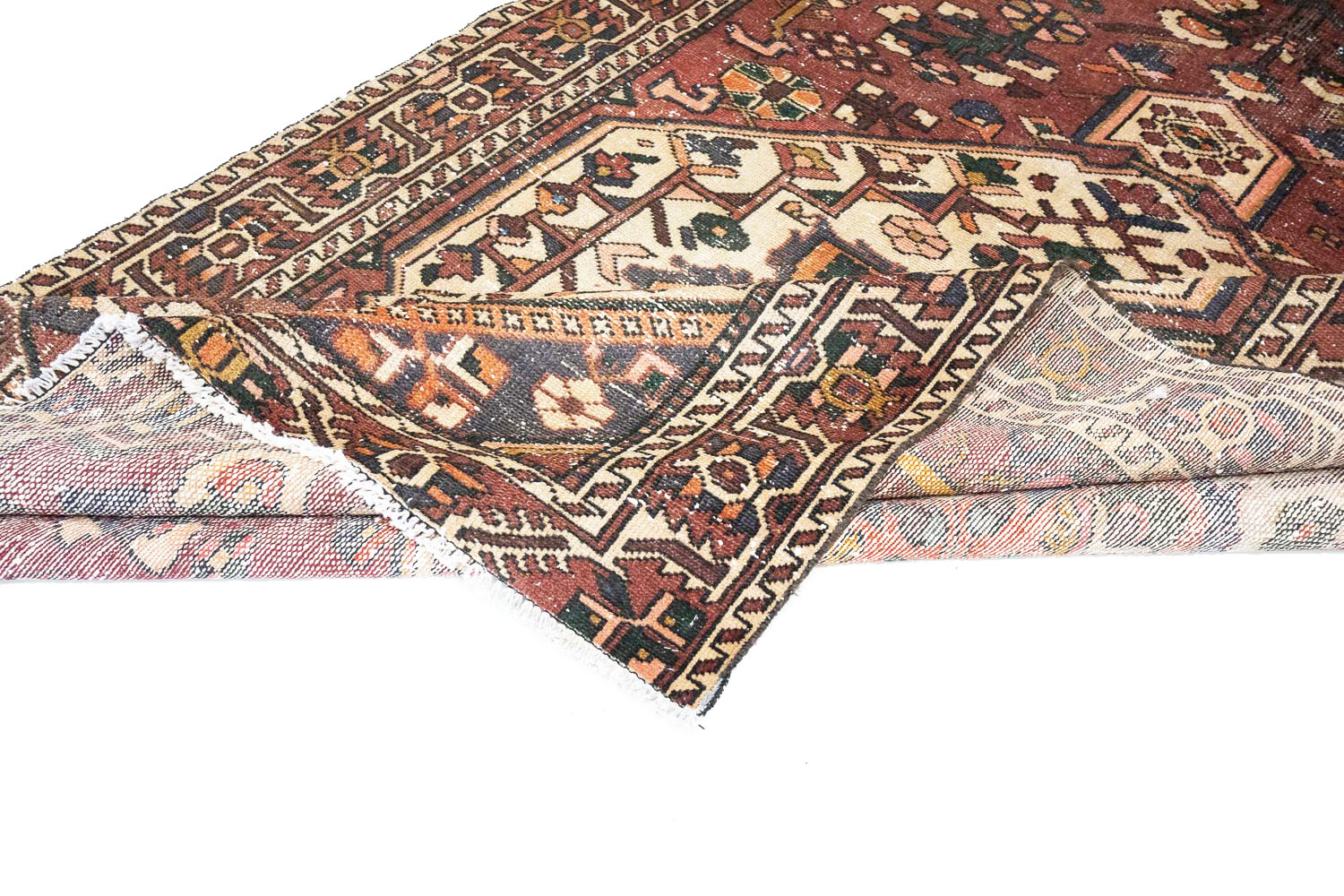 6'3x9'5 Hand Knotted Floral Traditional Wool Oriental Rug - Image 13