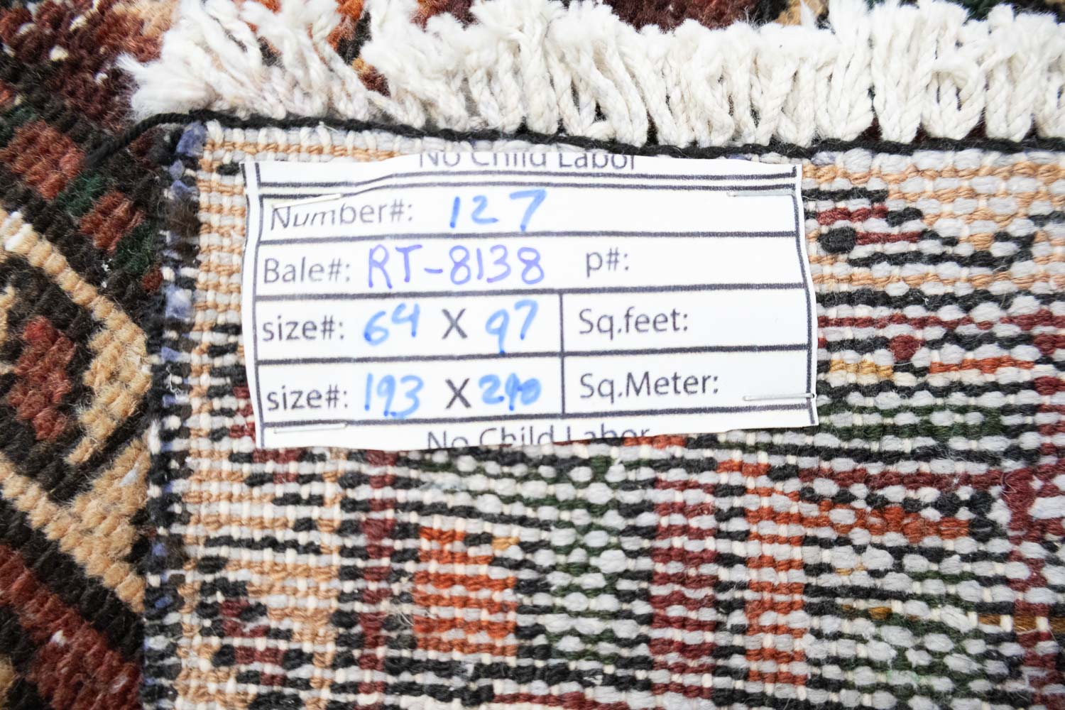 6'3x9'5 Hand Knotted Floral Traditional Wool Oriental Rug - Image 19