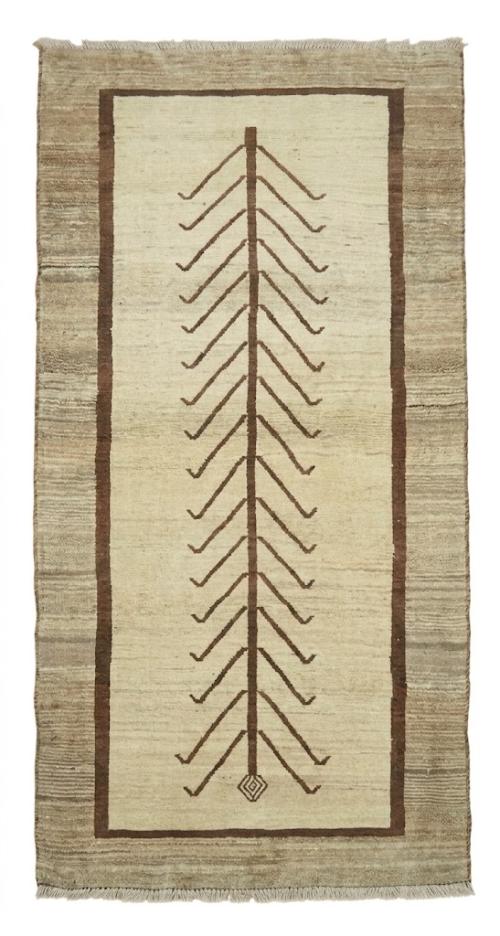 3'1x6'1 Hand Knotted Tribal Bordered Wool Oriental Rug