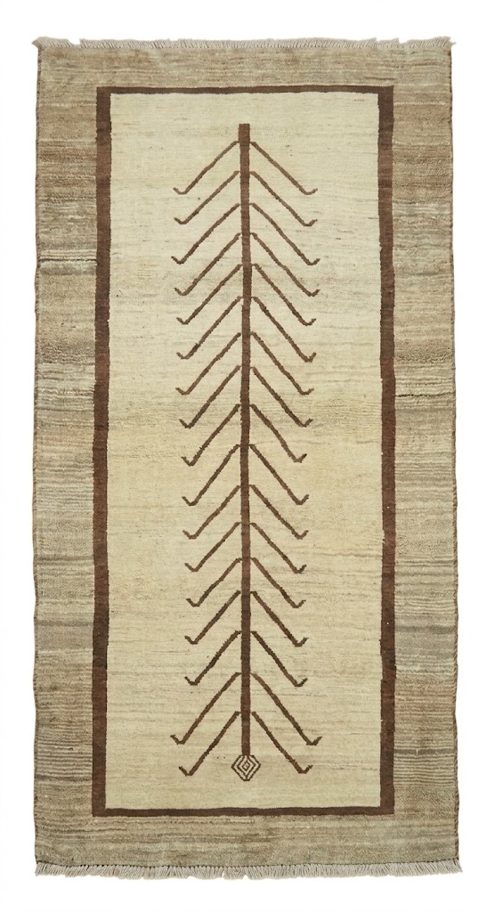 3'1x6'1 Hand Knotted Tribal Bordered Wool Oriental Rug - Image 1