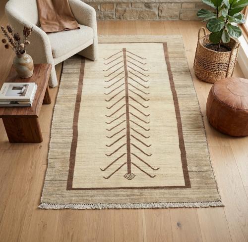 3'1x6'1 Hand Knotted Tribal Bordered Wool Oriental Rug