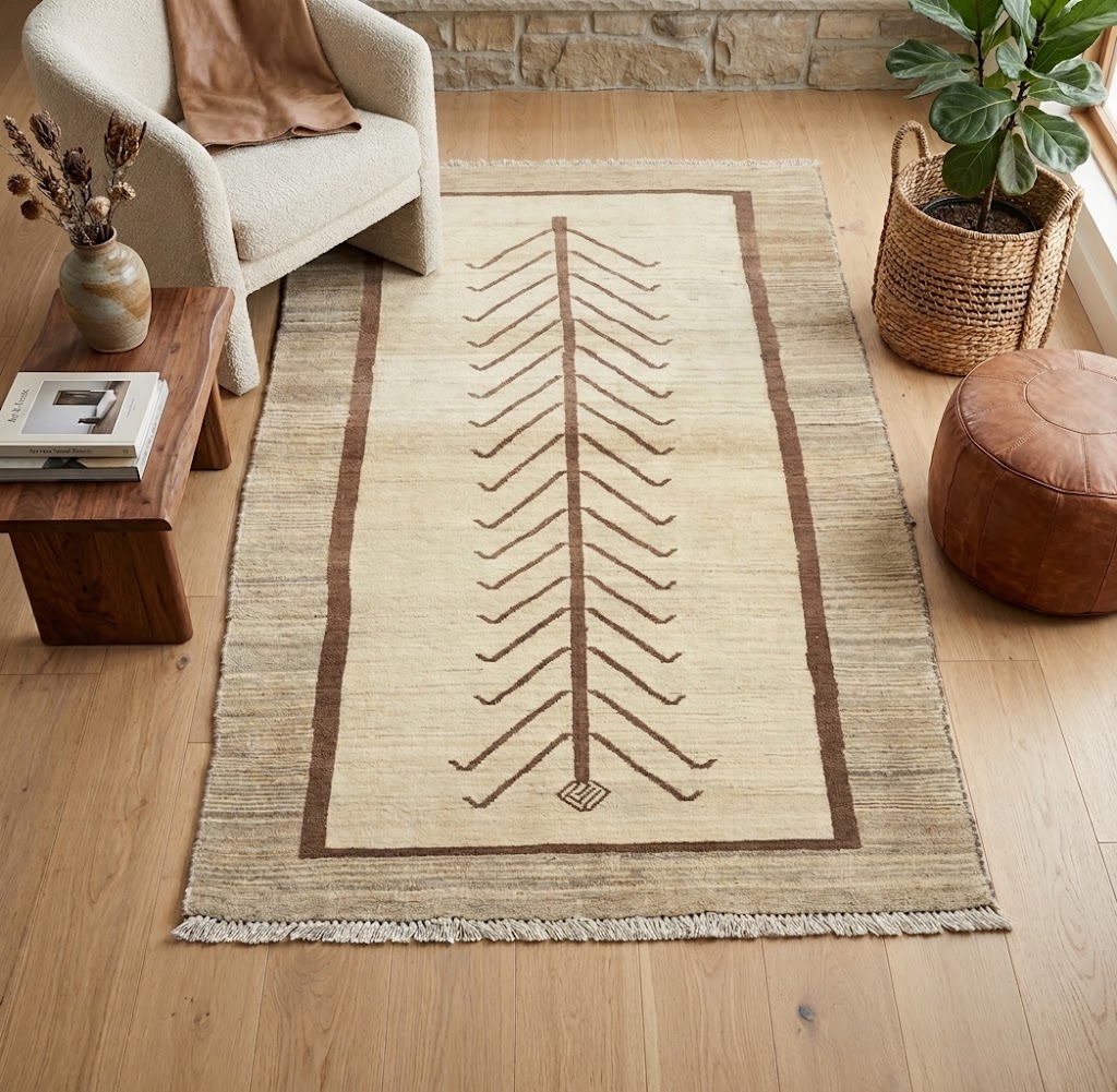 3'1x6'1 Hand Knotted Tribal Bordered Wool Oriental Rug - Image 2