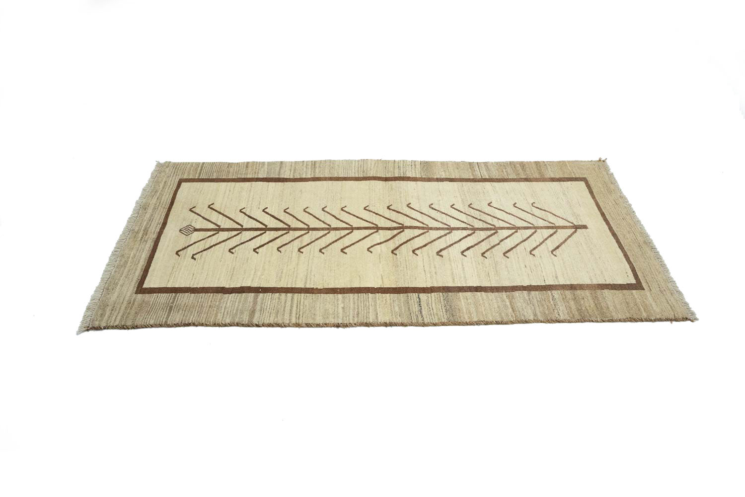3'1x6'1 Hand Knotted Tribal Bordered Wool Oriental Rug - Image 7