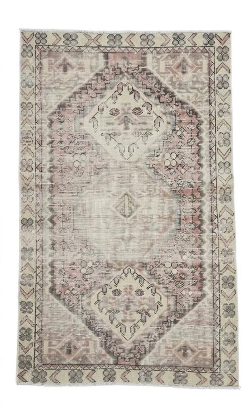 3'0x5'0 Hand Knotted Floral Traditional Wool Oriental Rug