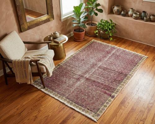 3'1x4'8 Hand Knotted Floral Traditional Wool Oriental Rug