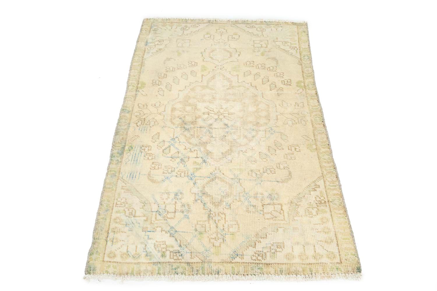3'0x4'7 Hand Knotted Floral Traditional Wool Oriental Rug - Image 3