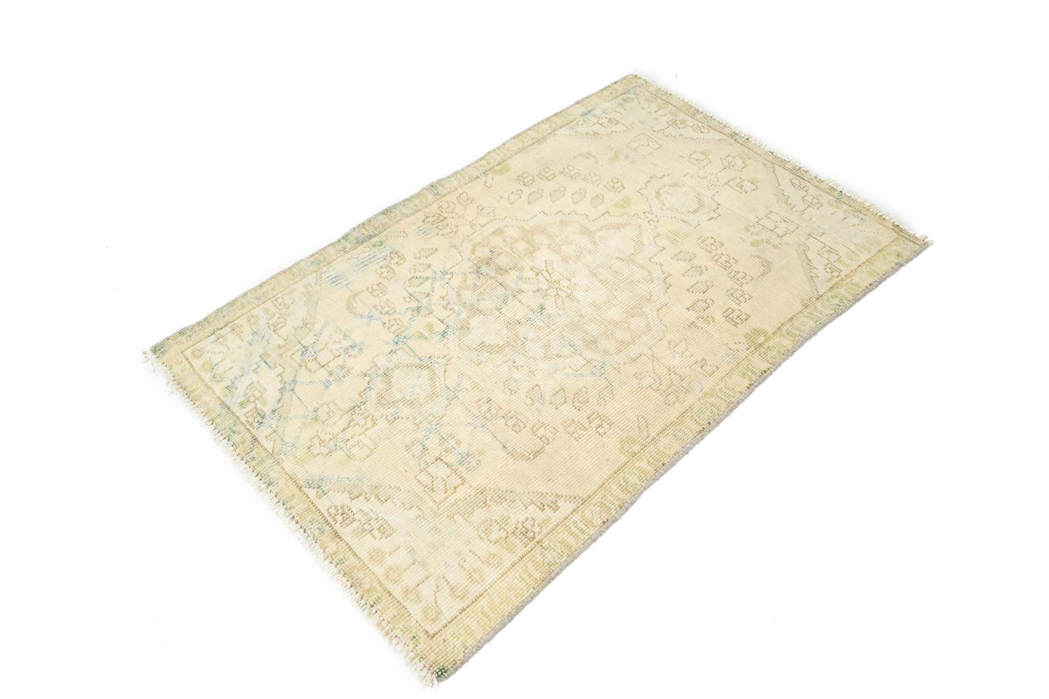 3'0x4'7 Hand Knotted Floral Traditional Wool Oriental Rug - Image 4
