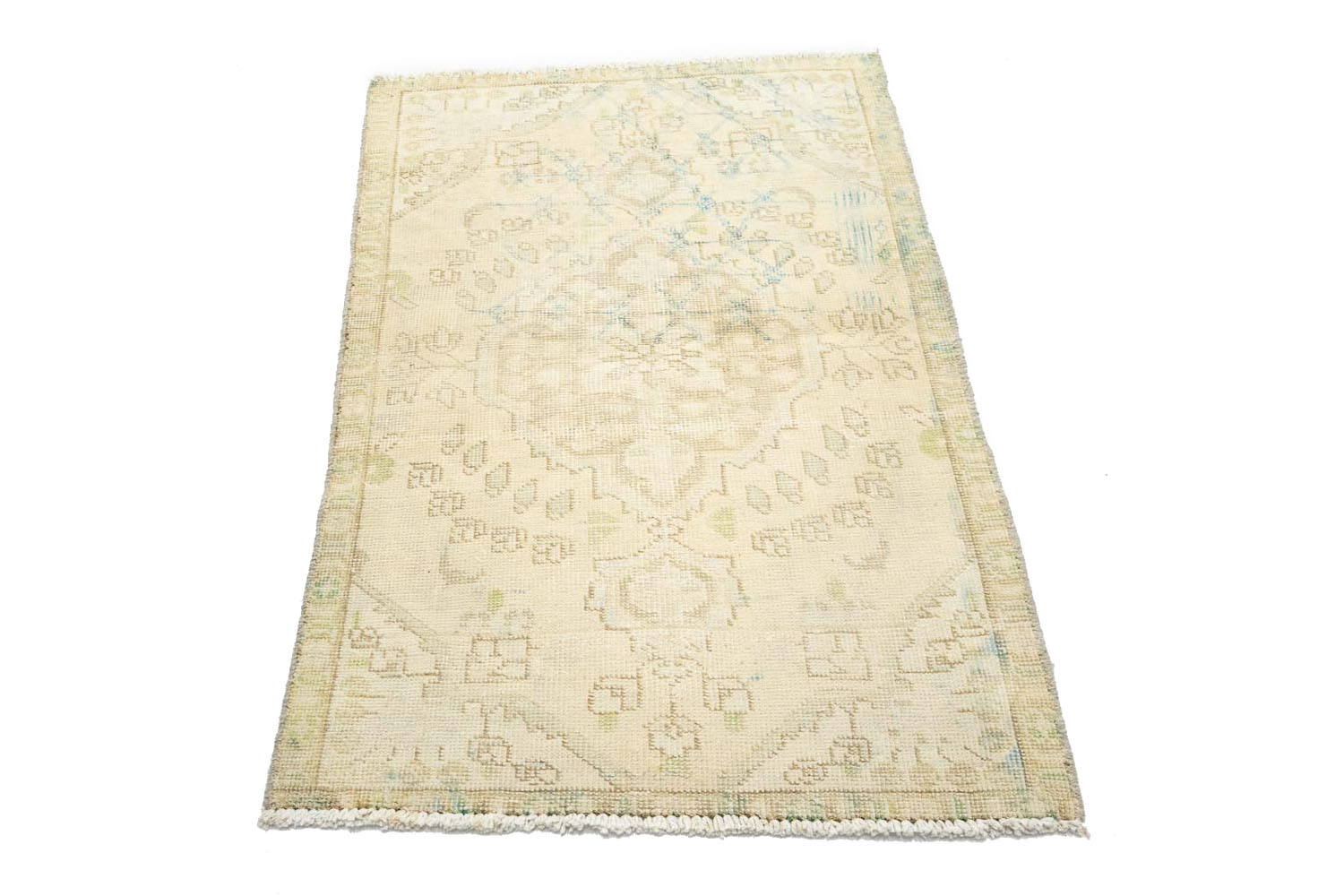3'0x4'7 Hand Knotted Floral Traditional Wool Oriental Rug - Image 6
