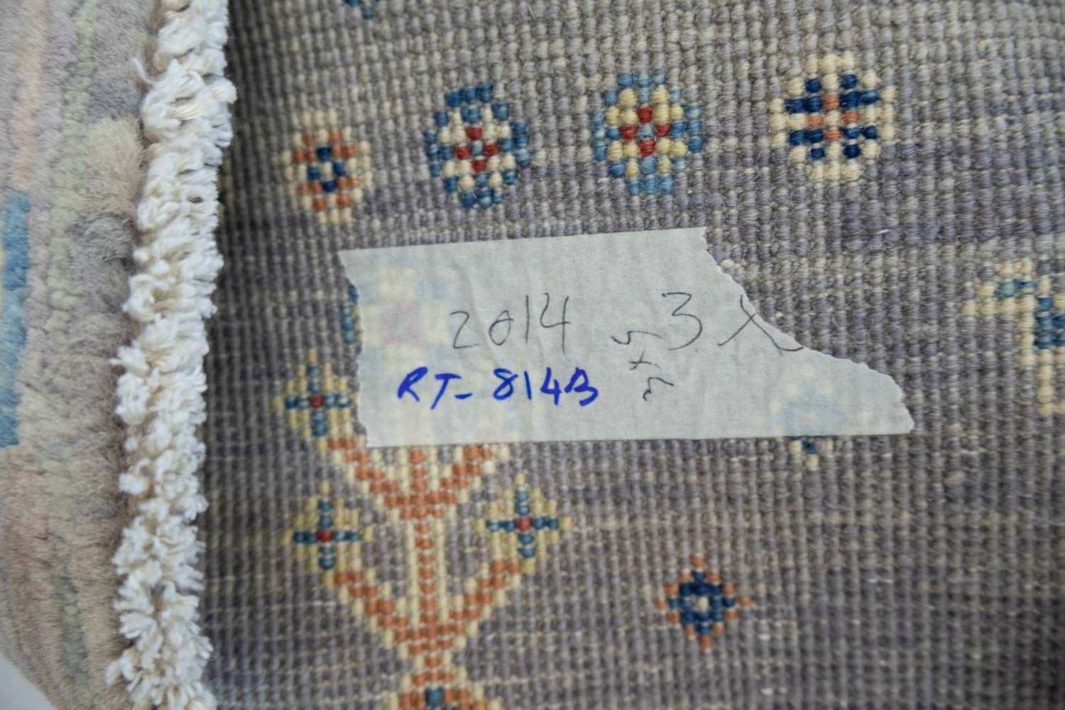 3'2x5'2 Hand Knotted Tribal Striped Wool Oriental Rug - Image 16