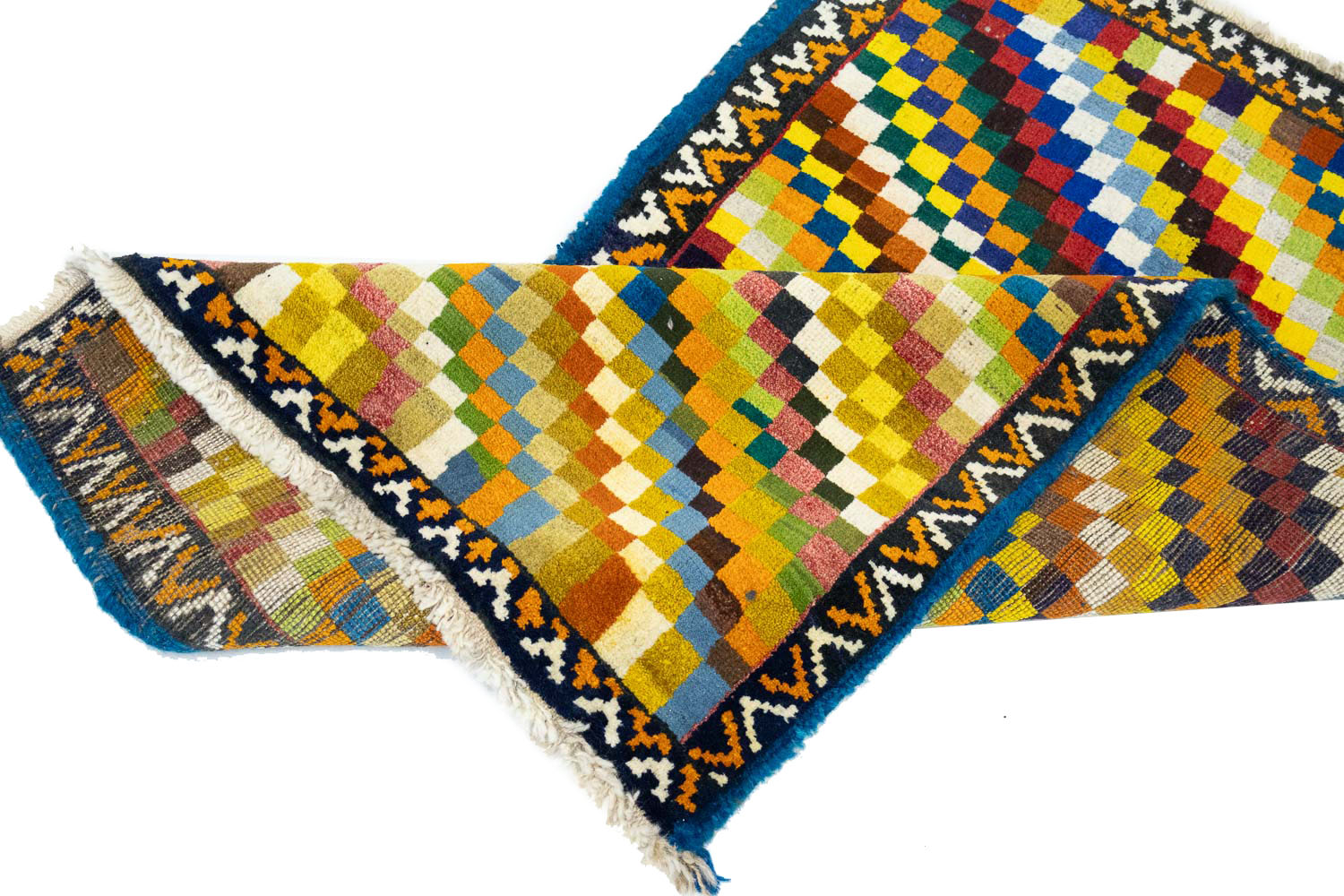 3'2x5'1 Hand Knotted Tribal Striped Wool Oriental Rug - Image 13