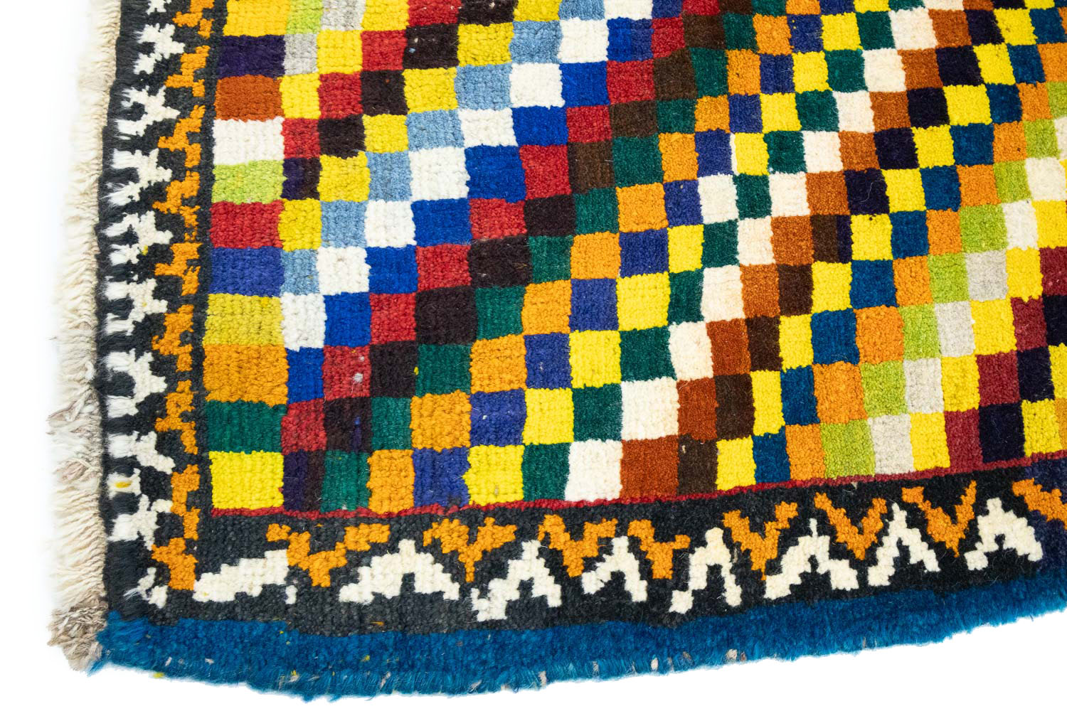3'2x5'1 Hand Knotted Tribal Striped Wool Oriental Rug - Image 8