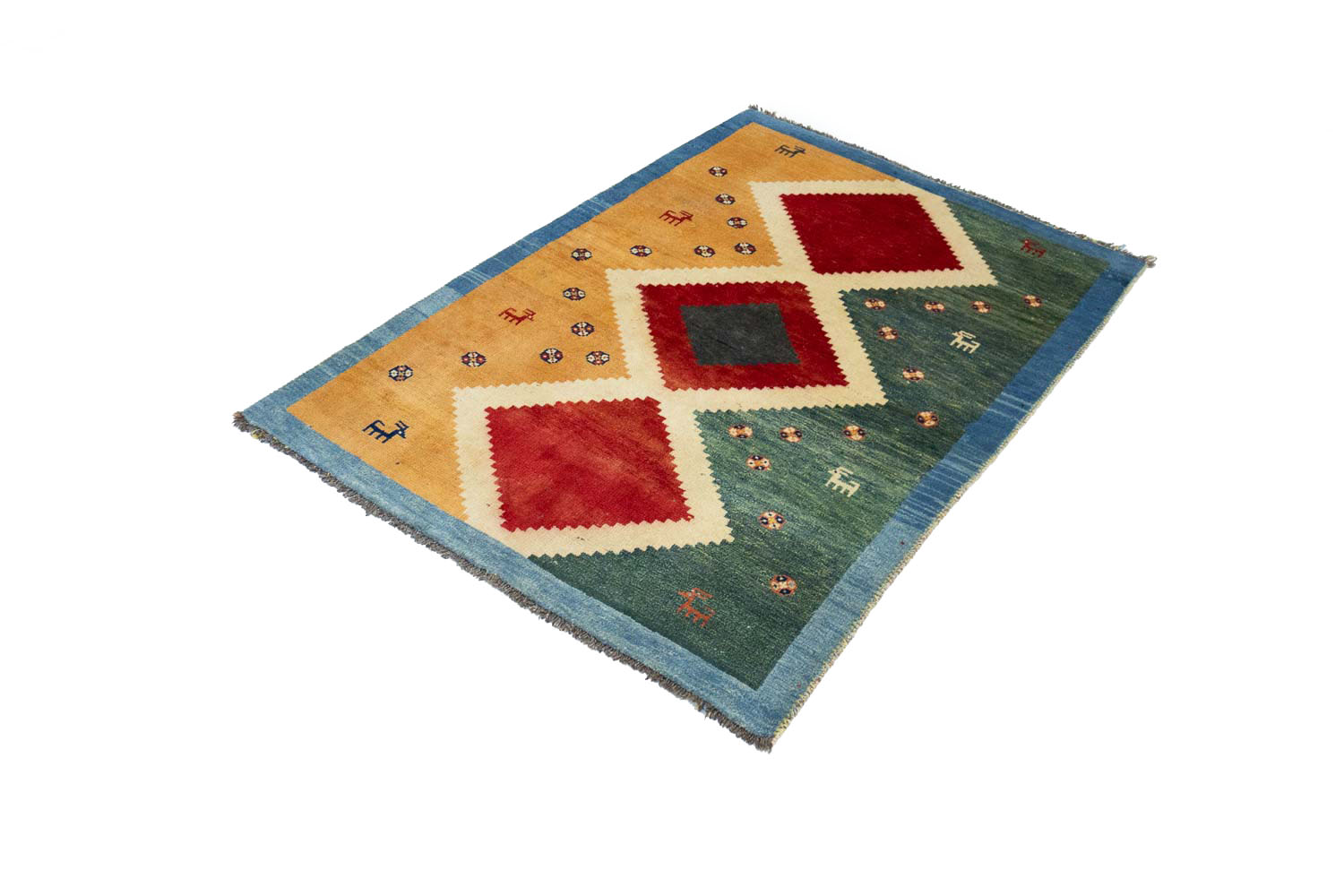 3'6x5'0 Hand Knotted Tribal Geometric Wool Oriental Rug - Image 13