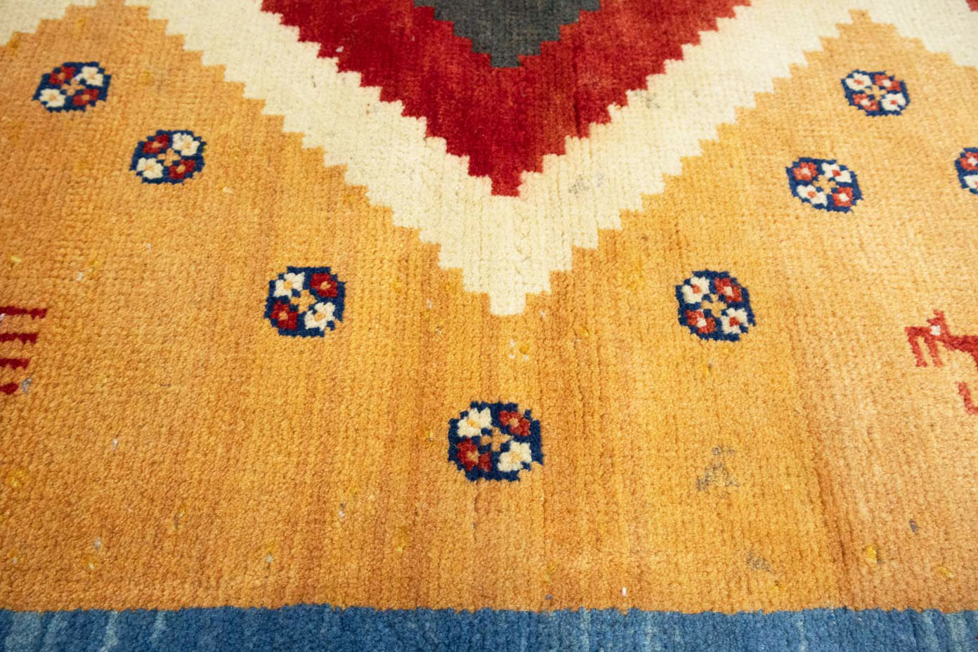 3'6x5'0 Hand Knotted Tribal Geometric Wool Oriental Rug - Image 8
