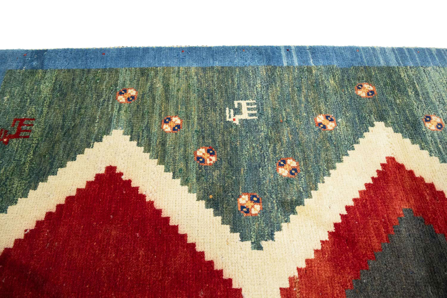 3'6x5'0 Hand Knotted Tribal Geometric Wool Oriental Rug - Image 10