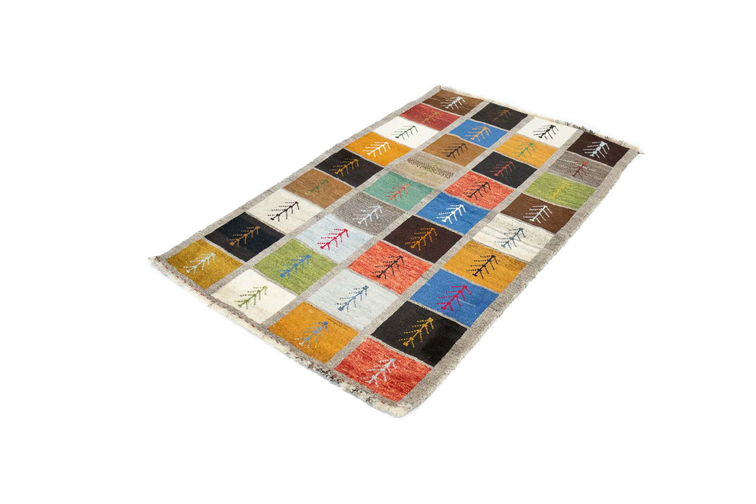 3'3x5'6 Hand Knotted Tribal Striped Wool Oriental Rug - Image 13