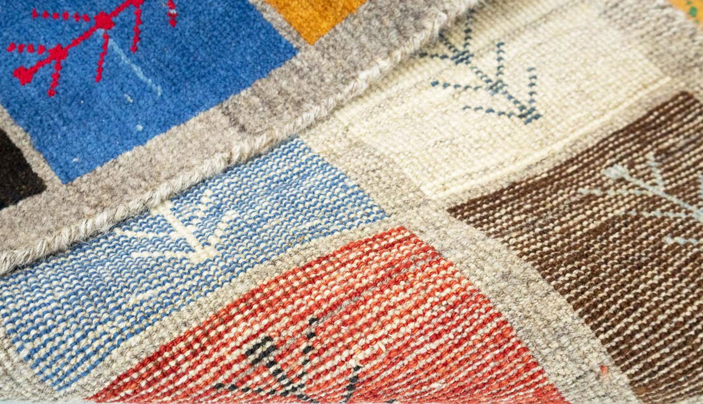 3'3x5'6 Hand Knotted Tribal Striped Wool Oriental Rug - Image 16