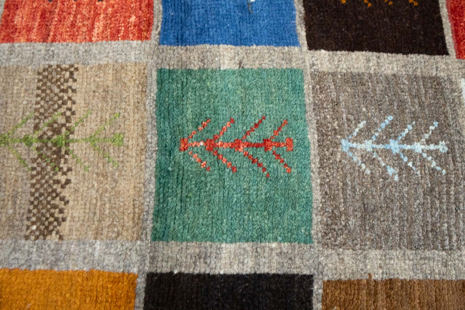 3'3x5'6 Hand Knotted Tribal Striped Wool Oriental Rug - Image 6