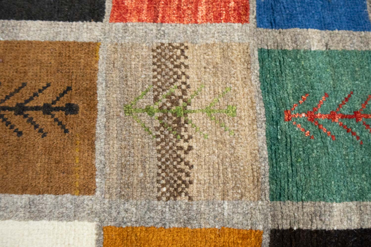 3'3x5'6 Hand Knotted Tribal Striped Wool Oriental Rug - Image 7