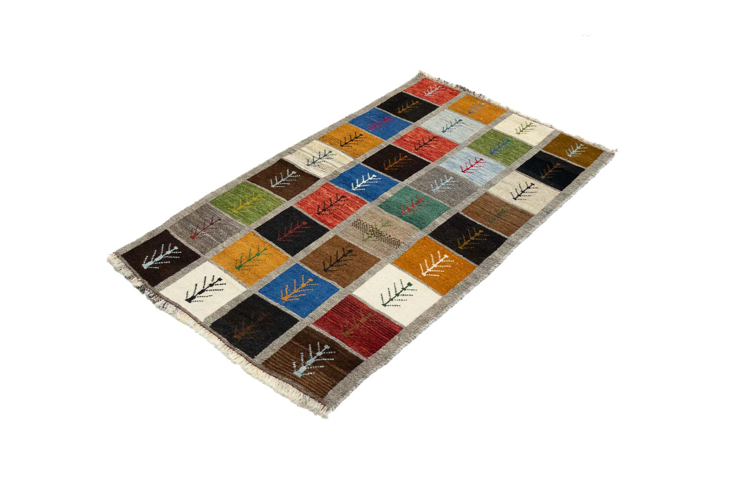 3'3x5'6 Hand Knotted Tribal Striped Wool Oriental Rug - Image 10