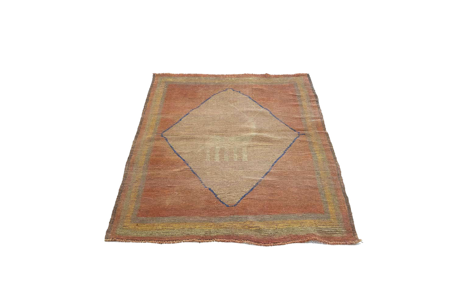 4'0x5'5 Hand Knotted Tribal Bordered Wool Oriental Rug - Image 3