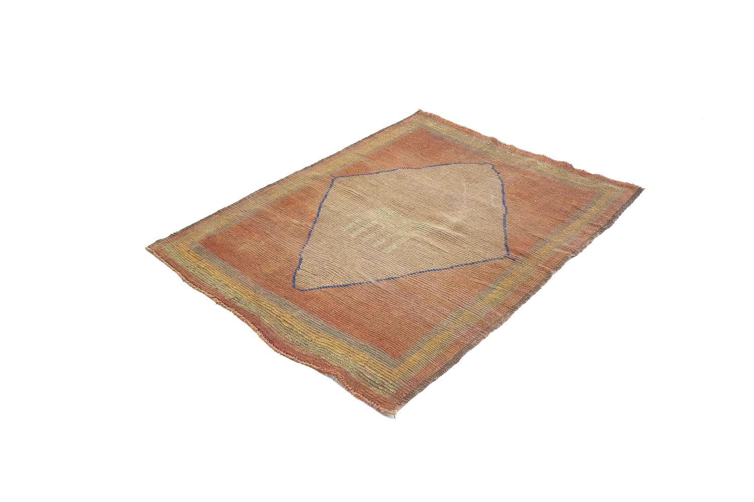 4'0x5'5 Hand Knotted Tribal Bordered Wool Oriental Rug - Image 4