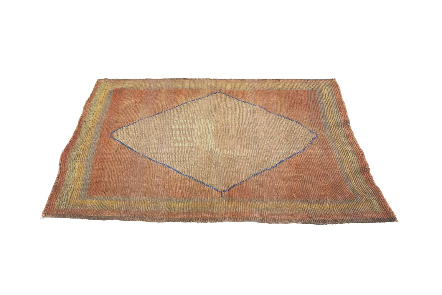 4'0x5'5 Hand Knotted Tribal Bordered Wool Oriental Rug - Image 5