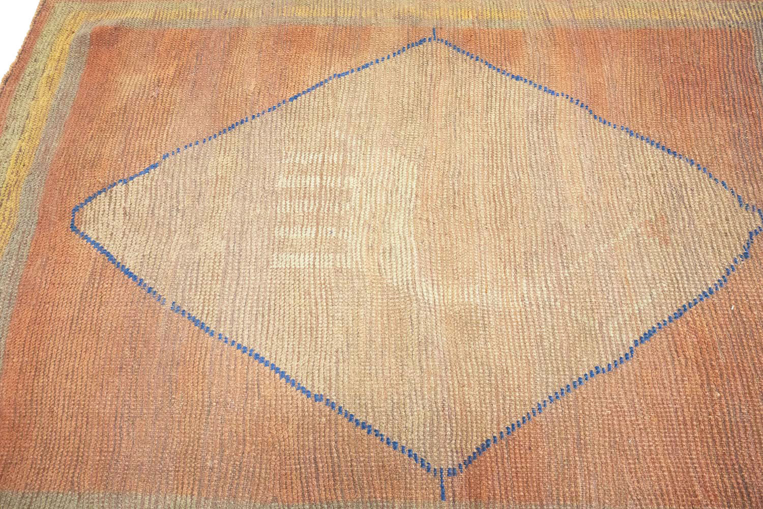 4'0x5'5 Hand Knotted Tribal Bordered Wool Oriental Rug - Image 6