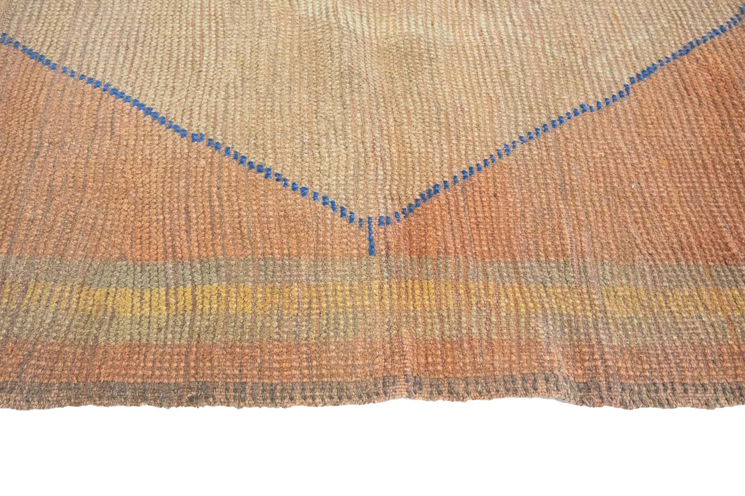 4'0x5'5 Hand Knotted Tribal Bordered Wool Oriental Rug - Image 7