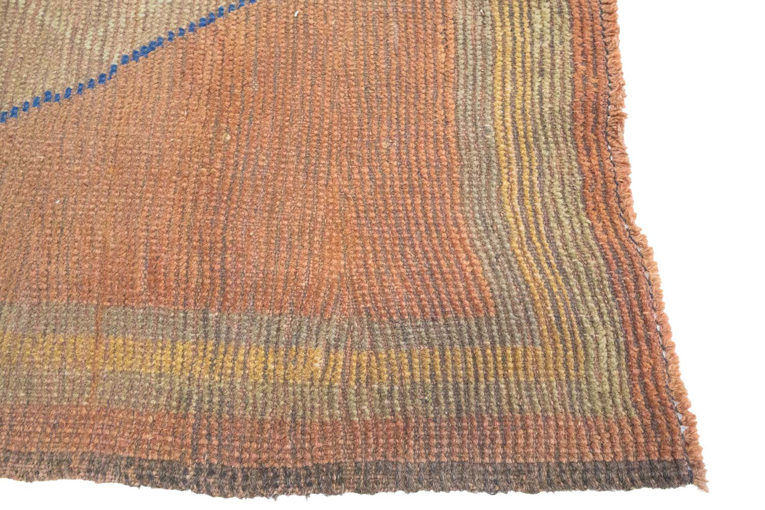 4'0x5'5 Hand Knotted Tribal Bordered Wool Oriental Rug - Image 8