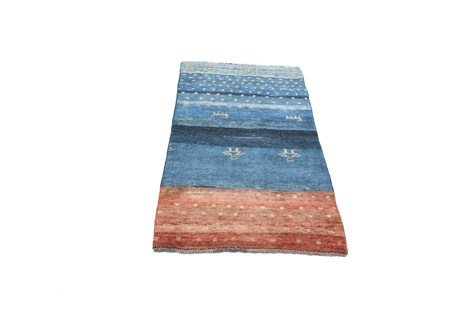 2'9x5'4 Hand Knotted Tribal Striped Wool Oriental Rug - Image 3