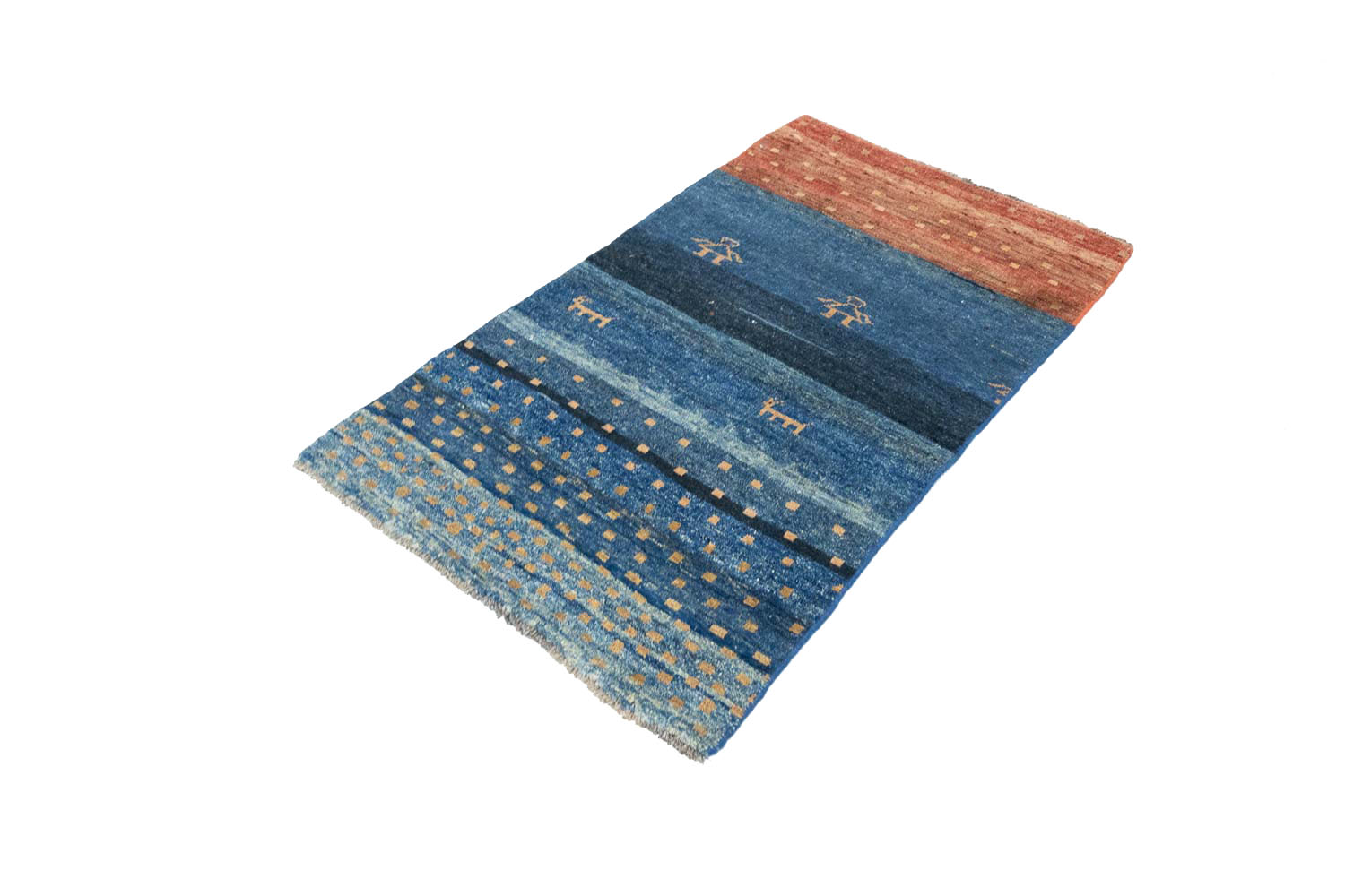 2'9x5'4 Hand Knotted Tribal Striped Wool Oriental Rug - Image 14
