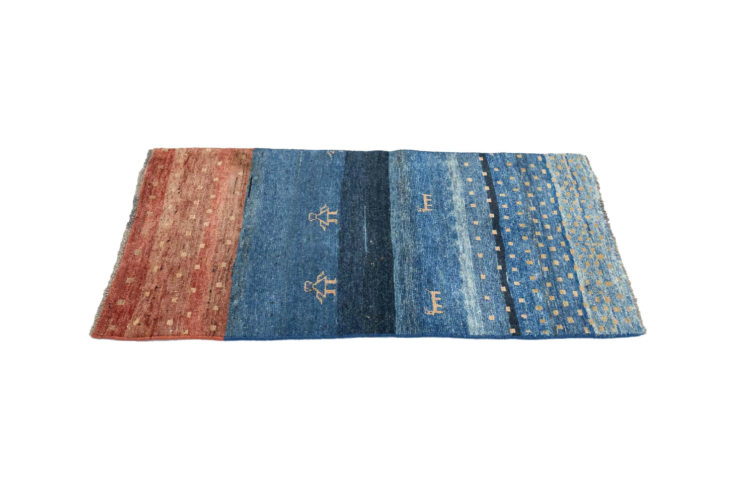 2'9x5'4 Hand Knotted Tribal Striped Wool Oriental Rug - Image 5