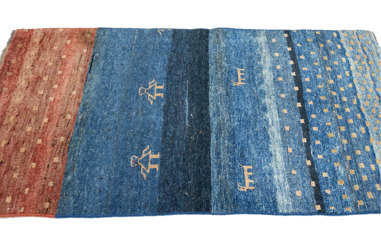 2'9x5'4 Hand Knotted Tribal Striped Wool Oriental Rug - Image 6