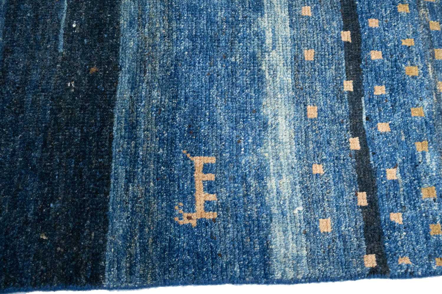 2'9x5'4 Hand Knotted Tribal Striped Wool Oriental Rug - Image 8