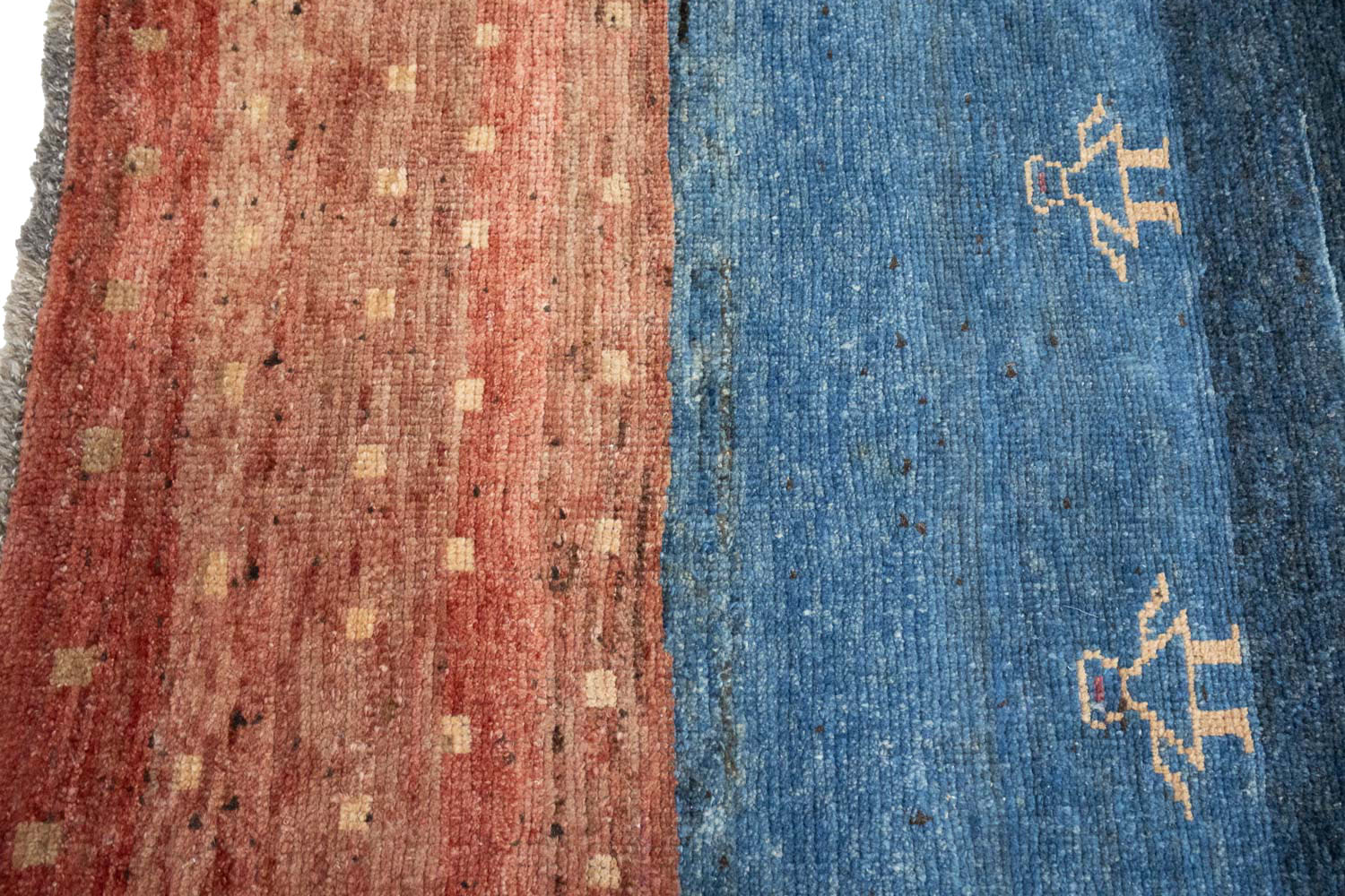 2'9x5'4 Hand Knotted Tribal Striped Wool Oriental Rug - Image 9