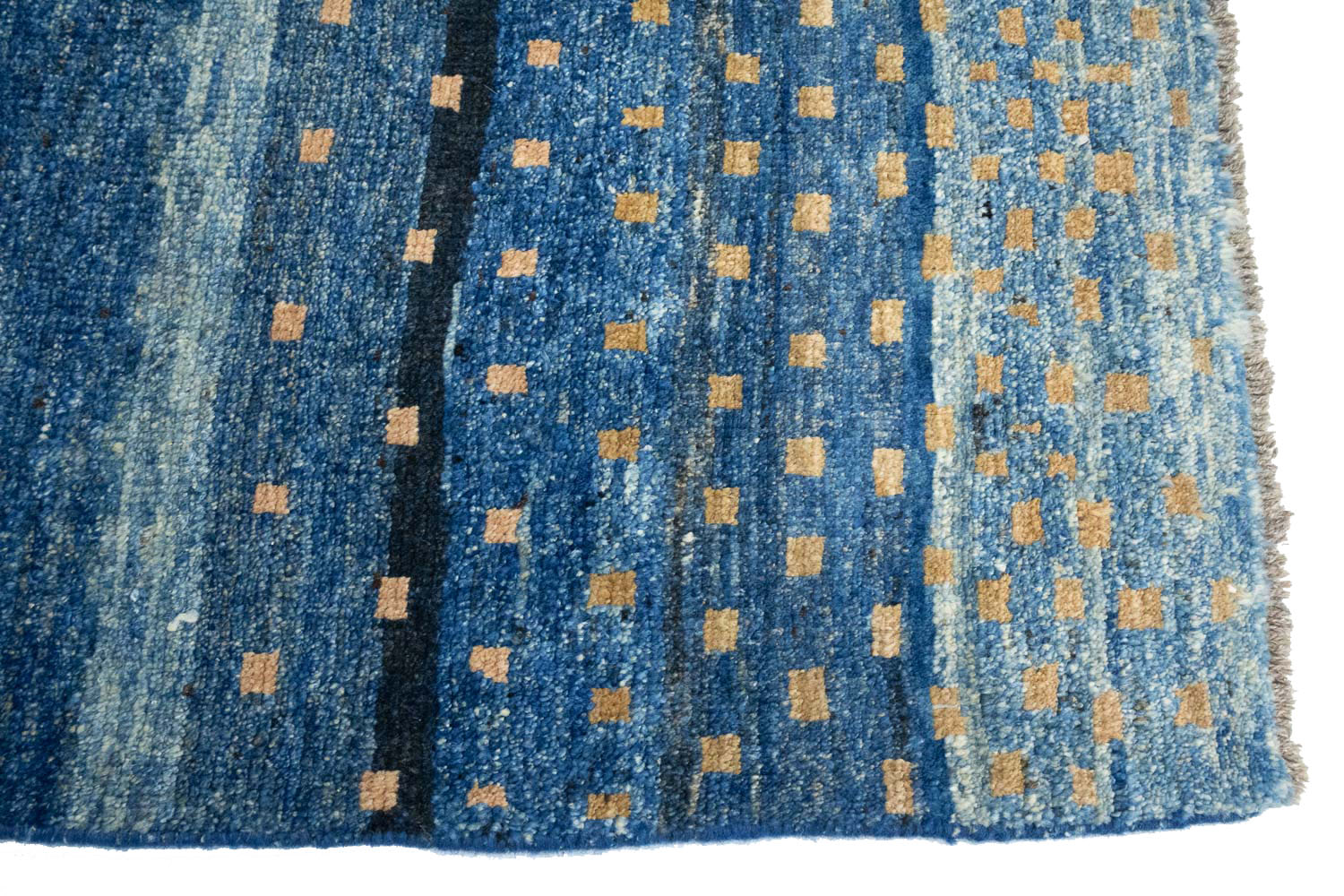 2'9x5'4 Hand Knotted Tribal Striped Wool Oriental Rug - Image 11