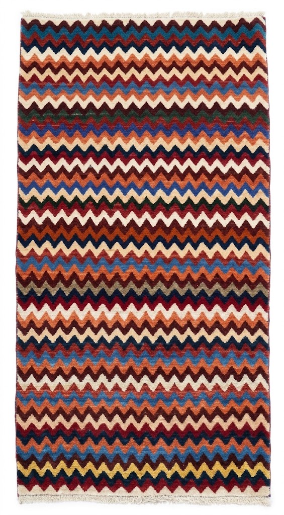 2'10x5'4 Hand Knotted Tribal Striped Wool Oriental Rug