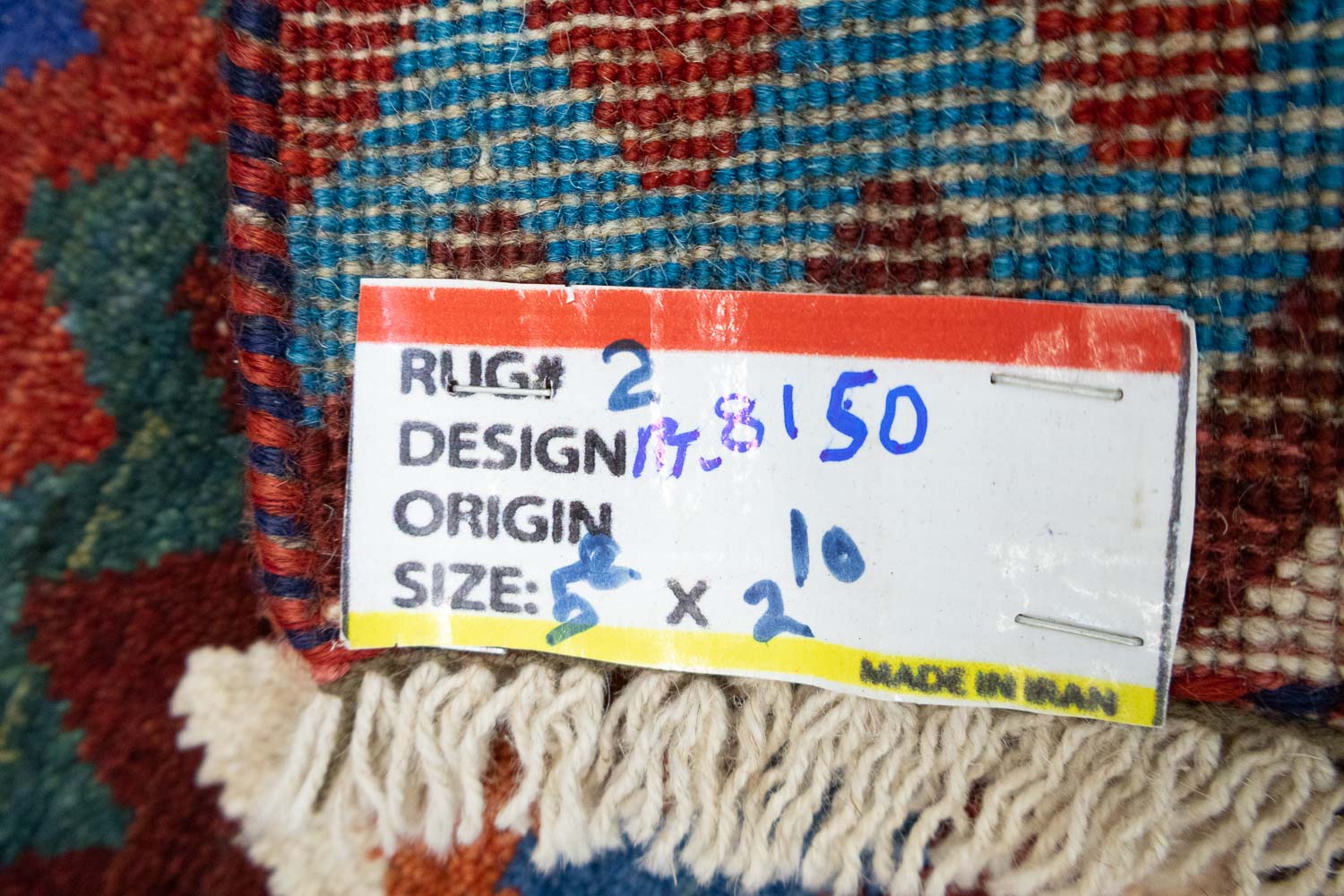 2'10x5'4 Hand Knotted Tribal Striped Wool Oriental Rug - Image 13