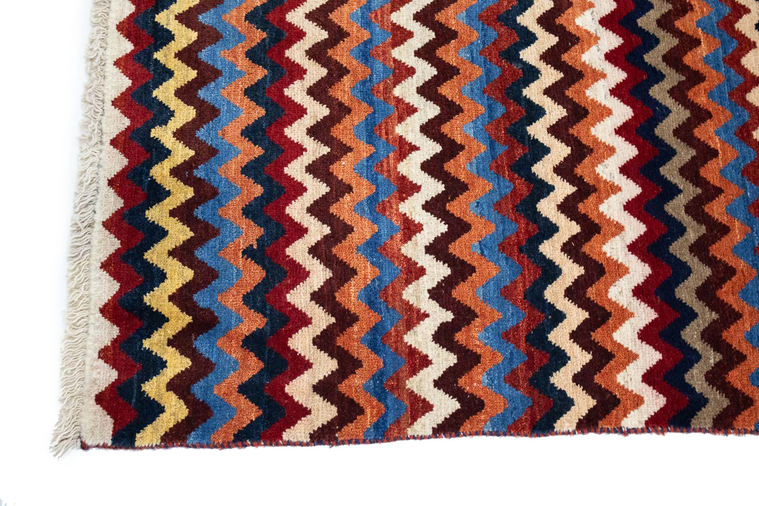 2'10x5'4 Hand Knotted Tribal Striped Wool Oriental Rug - Image 7