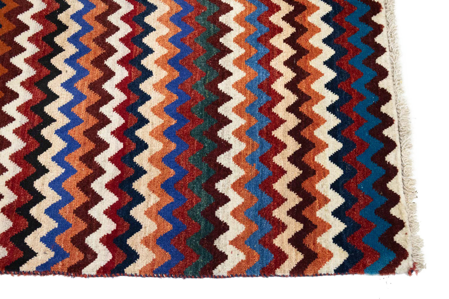 2'10x5'4 Hand Knotted Tribal Striped Wool Oriental Rug - Image 8