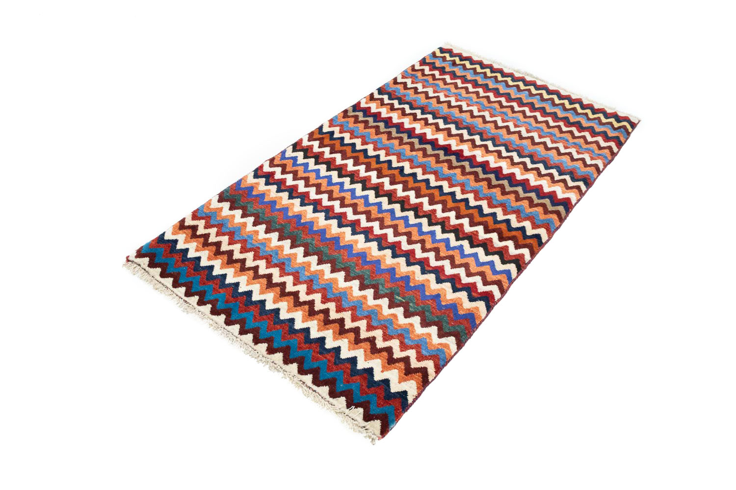2'10x5'4 Hand Knotted Tribal Striped Wool Oriental Rug - Image 10