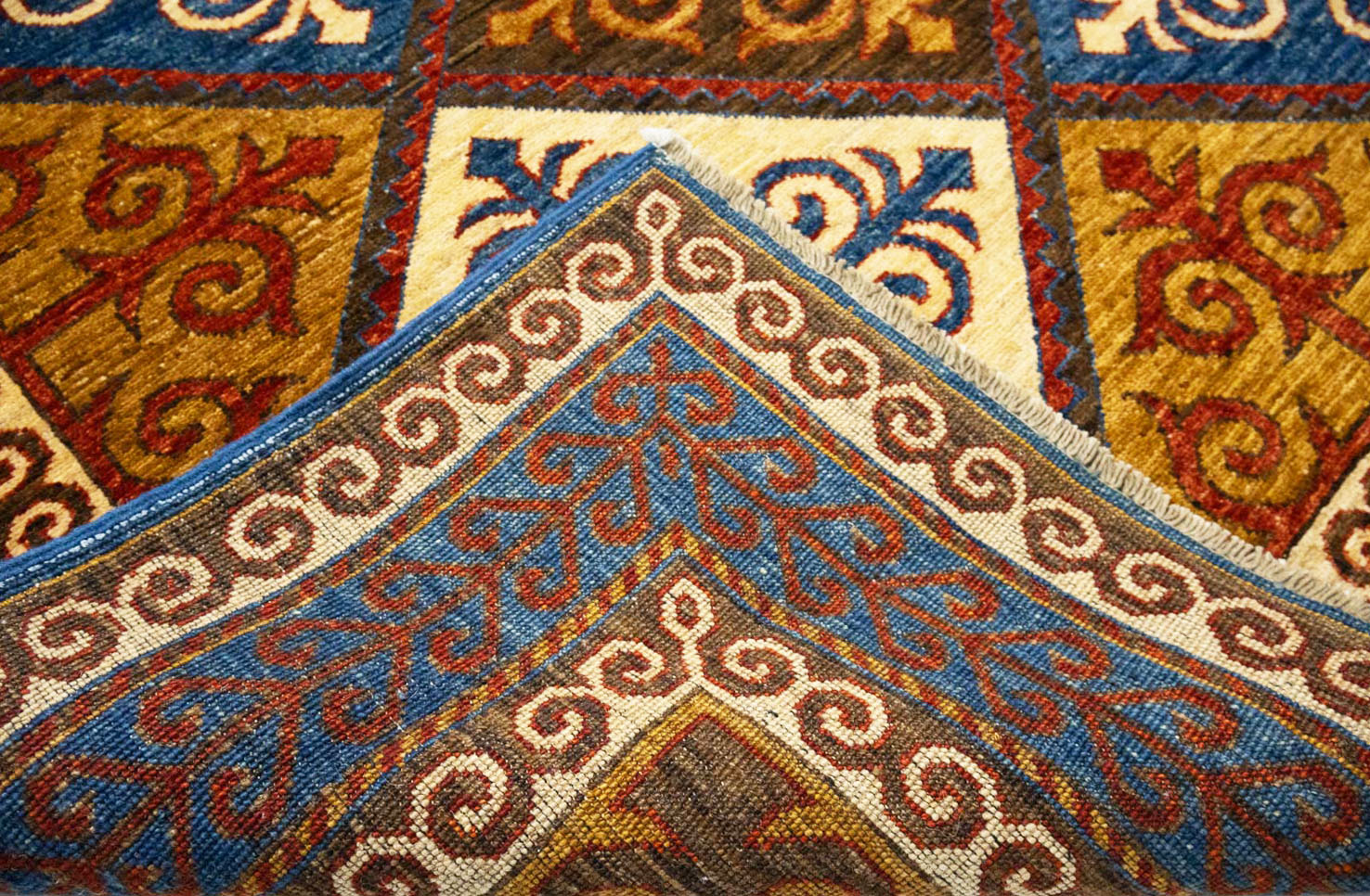 8'6x9'9 Hand Knotted Tribal Geometric Wool Oriental Rug - Image 15