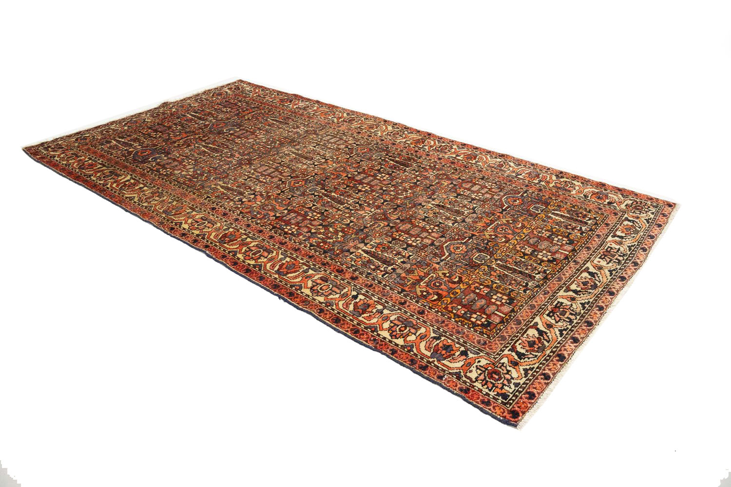 5'1x9'7 Hand Knotted Floral Traditional Wool Oriental Rug - Image 4