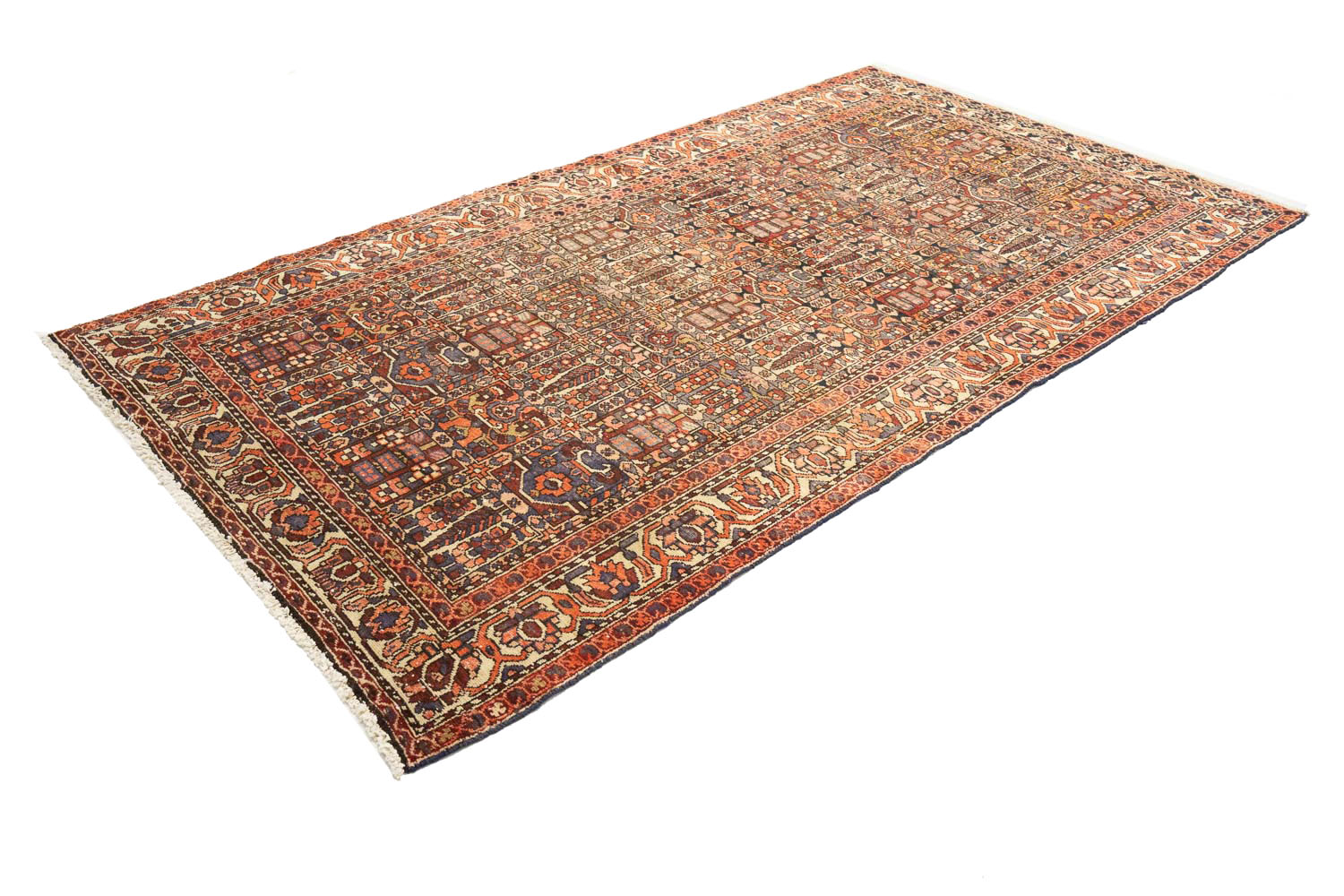 5'1x9'7 Hand Knotted Floral Traditional Wool Oriental Rug - Image 5
