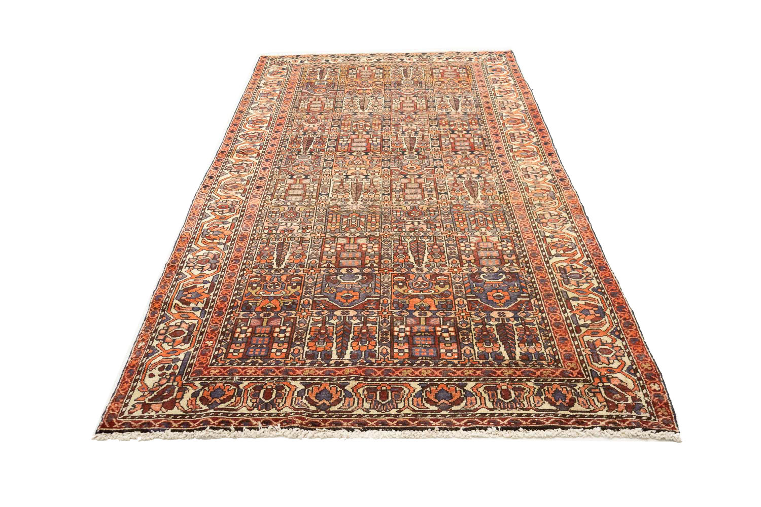 5'1x9'7 Hand Knotted Floral Traditional Wool Oriental Rug - Image 6