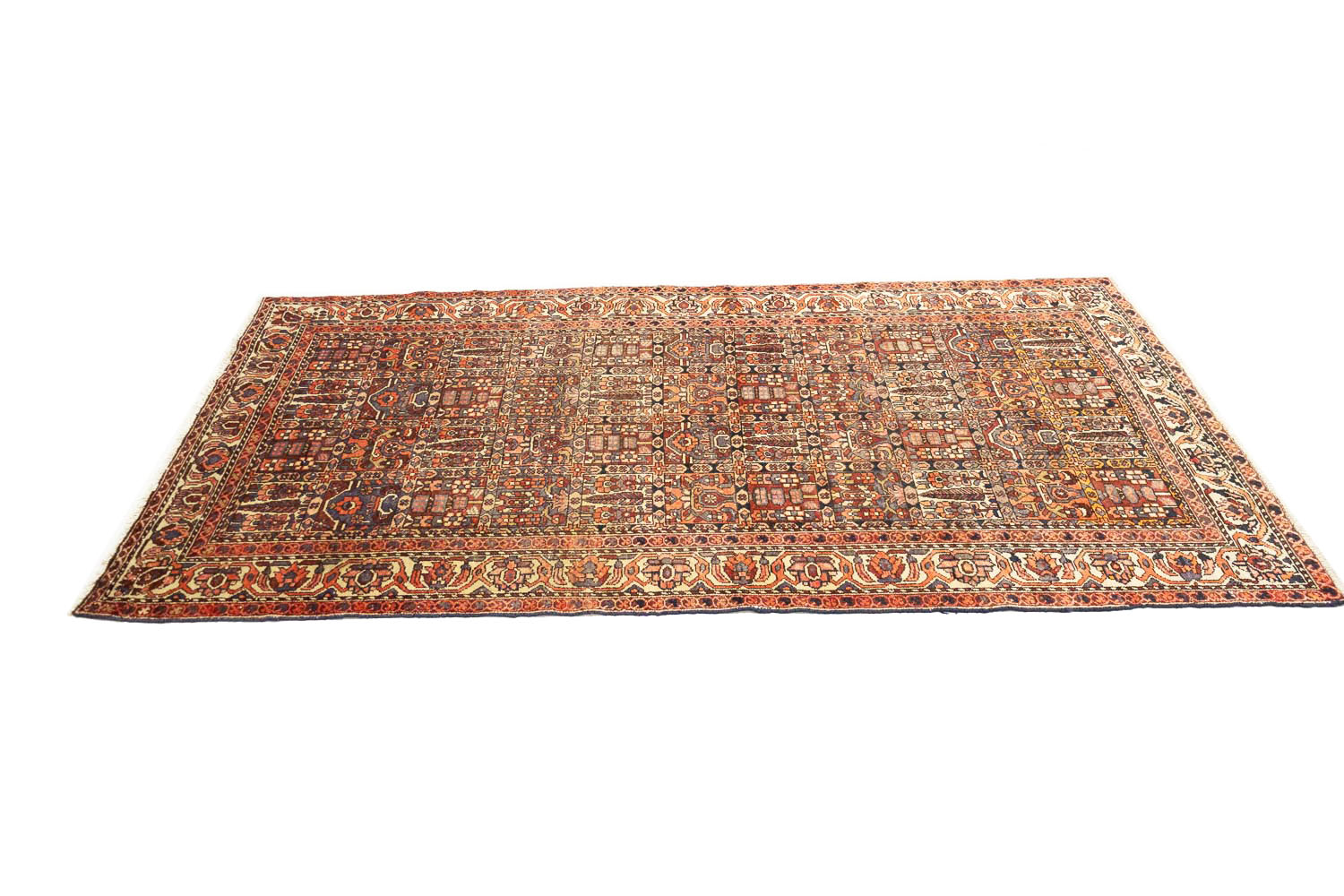 5'1x9'7 Hand Knotted Floral Traditional Wool Oriental Rug - Image 7