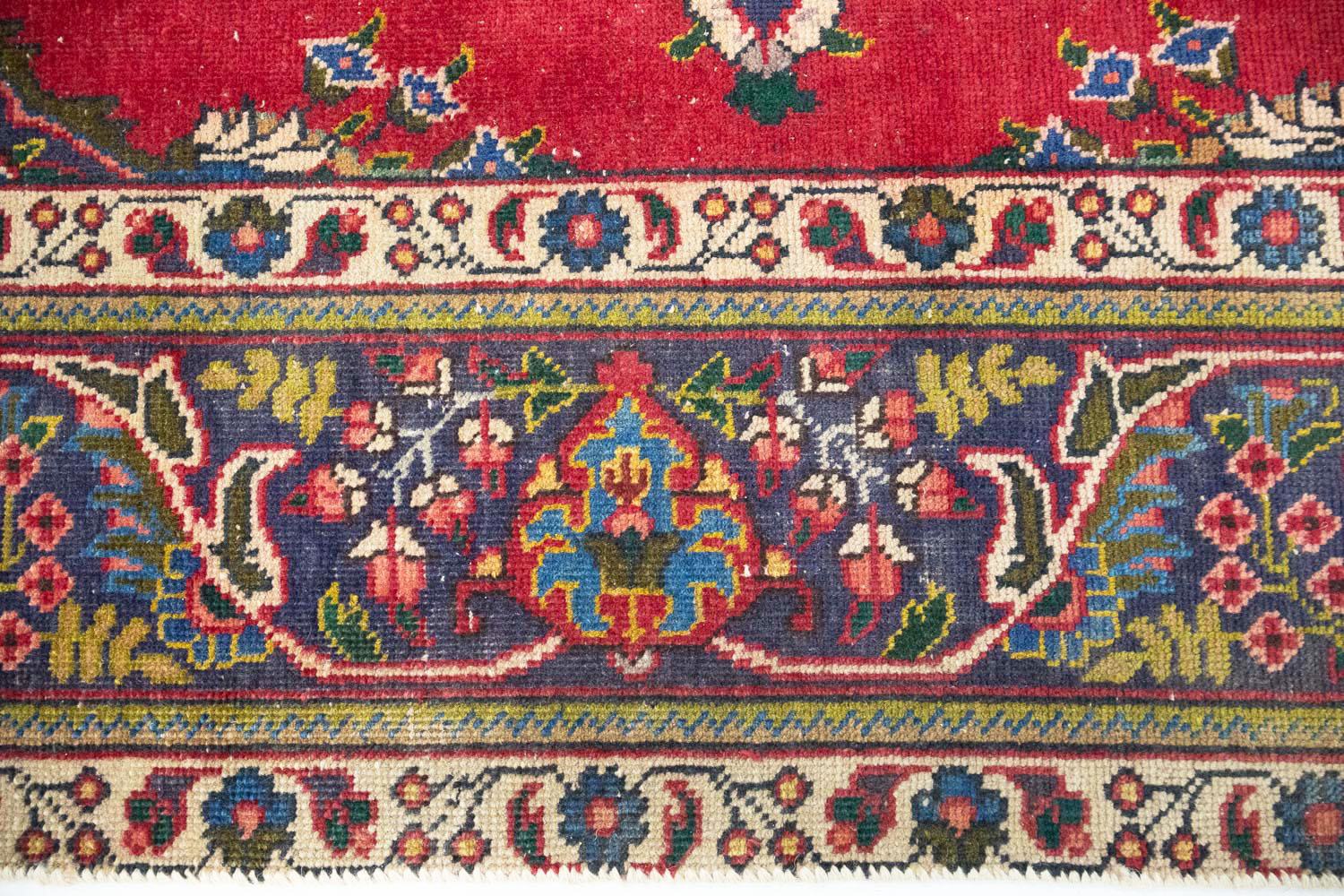 6'4x9'8 Hand Knotted Floral Traditional Wool Oriental Rug - Image 12