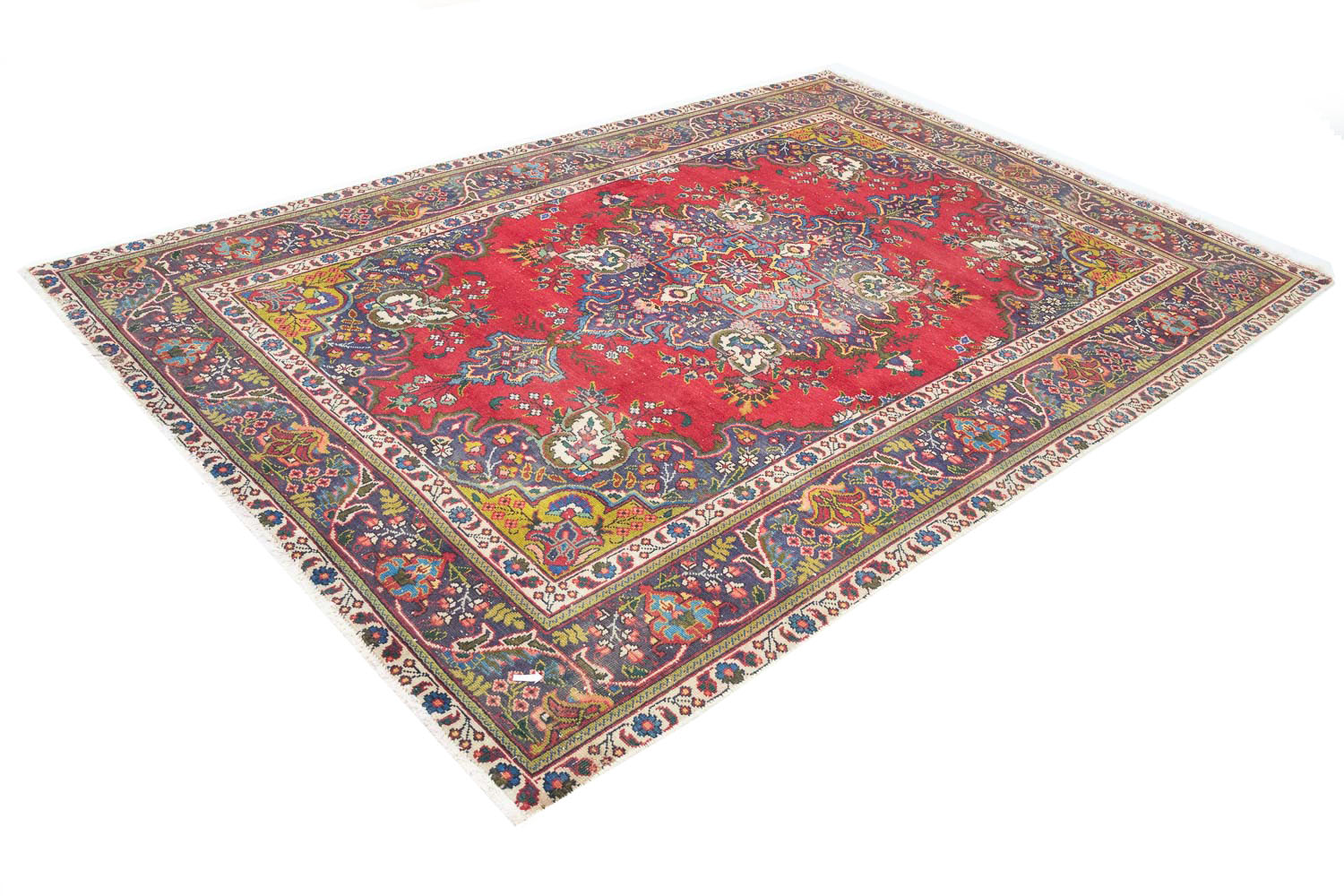 6'4x9'8 Hand Knotted Floral Traditional Wool Oriental Rug - Image 4