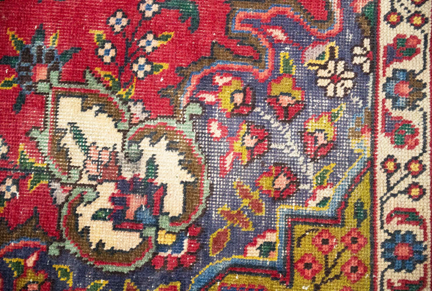 6'4x9'8 Hand Knotted Floral Traditional Wool Oriental Rug - Image 14